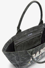 GANNI For Sale Black Oyster Daisy Duck Bleached Medium Tote