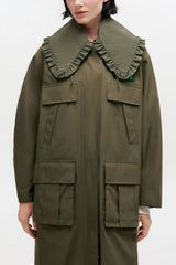 GANNI For Sale Long Coat in Green