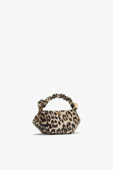 GANNI Sale Almond Milk Leopard Grained Mini Bou Bag