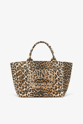 GANNI On Sale Almond Milk Leopard Medium Tote