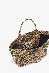 GANNI On Sale Almond Milk Leopard Medium Tote