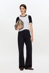 GANNI Outlet Izey Jeans in Black Rigid Denim