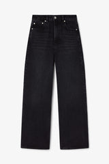 GANNI Outlet Izey Jeans in Black Rigid Denim