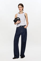 GANNI Hot Sale Izey Jeans in Dark Rinse Denim