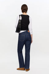 GANNI Sale Betzy Cropped Jeans in Dark Rinse Denim