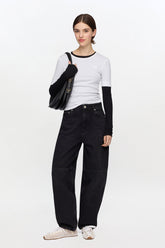GANNI For Sale Stary Jeans in Black Rigid Denim