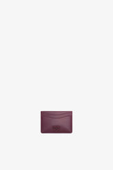 GANNI Hot Sale Burgundy Bou Card Holder in Burgundy