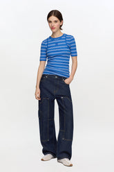 GANNI New Audri Jeans in Dark Rinse Denim