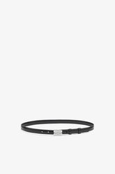 GANNI Outlet Kat Belt Small in Black Patent