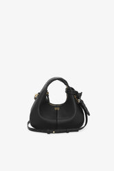 GANNI New Black Black Mini Hobo Bag