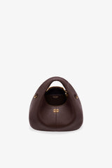 GANNI Online Chicory Coffee Brown Mini Hobo Bag