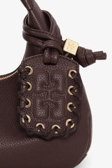 GANNI Online Chicory Coffee Brown Mini Hobo Bag