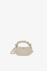 GANNI Discount Oyster Gray Light Grey Mini Bou Bag