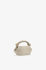 GANNI Discount Oyster Gray Light Grey Mini Bou Bag