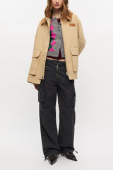 GANNI For Sale Camel Twill Midi Jacket