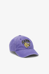 GANNI us Passion Flower Washed Canvas Cap