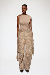 GANNI Outlet Pants in Printed Cotton