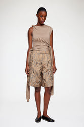 GANNI Hot Sale Shorts in Printed Nylon