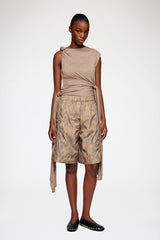 GANNI Hot Sale Shorts in Printed Nylon