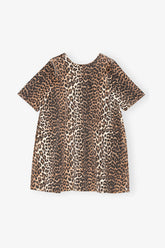 GANNI New Leopard Mini Dress
