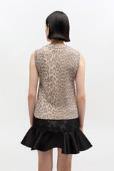 GANNI Sale Graphic Wool Vest