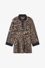 GANNI us Polo Dress in Leopard