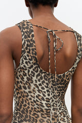 GANNI New Leopard Print Maxi Dress