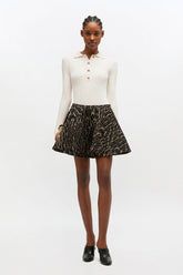GANNI Sale Metallic Cloque Circle Skirt