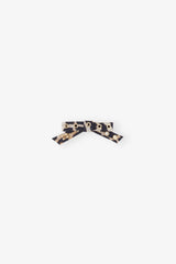 GANNI New Leopard Leopard Eyelet Bow Barrette