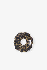 GANNI us Leopard Leopard Cotton Scrunchie