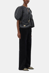 GANNI Online Black Black Mini Top Handle Apo-G Bag