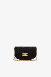 GANNI Sale Lulu Wallet On Chain in Velvet Moire