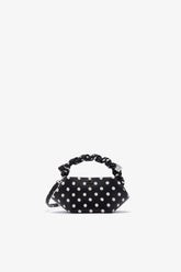 GANNI For Sale Black Polka-Dot Mini Bou Bag