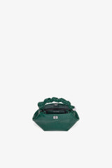 GANNI Online Pineneedle Green Croco Patent Mini Bou Bag