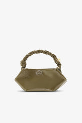 GANNI Outlet Military Olive Olive Green Mini Bou Bag