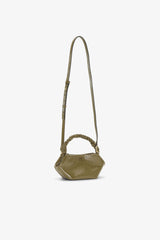 GANNI Outlet Military Olive Olive Green Mini Bou Bag