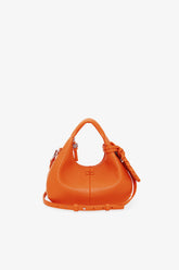 GANNI Outlet Russet Orange Orange Mini Hobo Bag