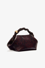 GANNI For Sale Dark Burgundy Burgundy Snake Small Bou Bag