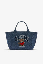 GANNI For Sale Rinse Denim Medium Bear Tote
