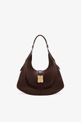 GANNI Hot Sale Chicory Coffee Brown Large Kat Bag