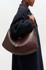 GANNI Hot Sale Chicory Coffee Brown Large Kat Bag