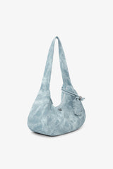 GANNI Online Celestial Blue Bleached Medium Hobo Bag