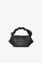GANNI Online Black Black Rhinestone Mini Bou Bag