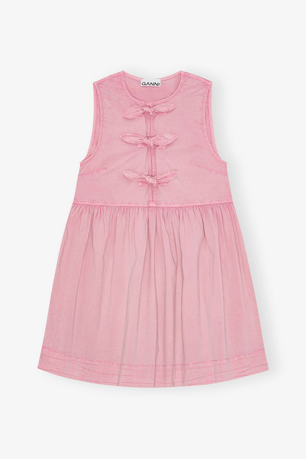 GANNI Sale Pink Washed Dress