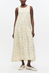 GANNI New White Floral Dress