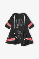 GANNI Sale Black League Oversized Mini Dress