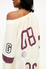 GANNI For Sale Ivory GANNI League Oversized Mini Dress