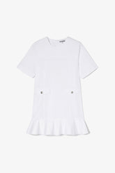 GANNI On Sale Stretch Cotton Mini Dress