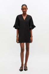 GANNI For Sale Black Mini Ruffle Dress