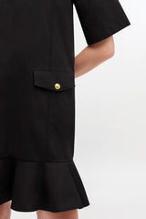 GANNI New Stretch Cotton Mini Dress